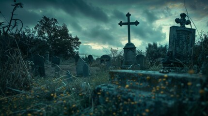 Old ancient grave cemetery wallpaper background