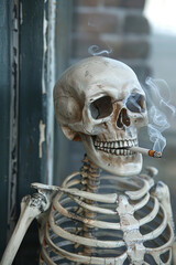 death by smoking concept