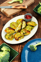 Vegetable broccoli cutlets.