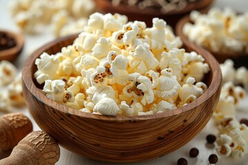 Golden Buttery Popcorn Delight Generative AI