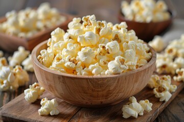 Butter-Drenched Popcorn Delicacy Generative AI - obrazy, fototapety, plakaty