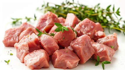 Fresh Raw Meat Ingredients Generative AI