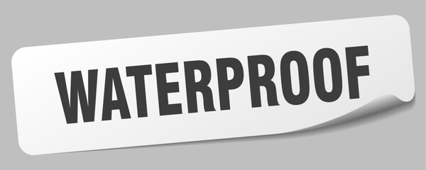 waterproof sticker. waterproof label