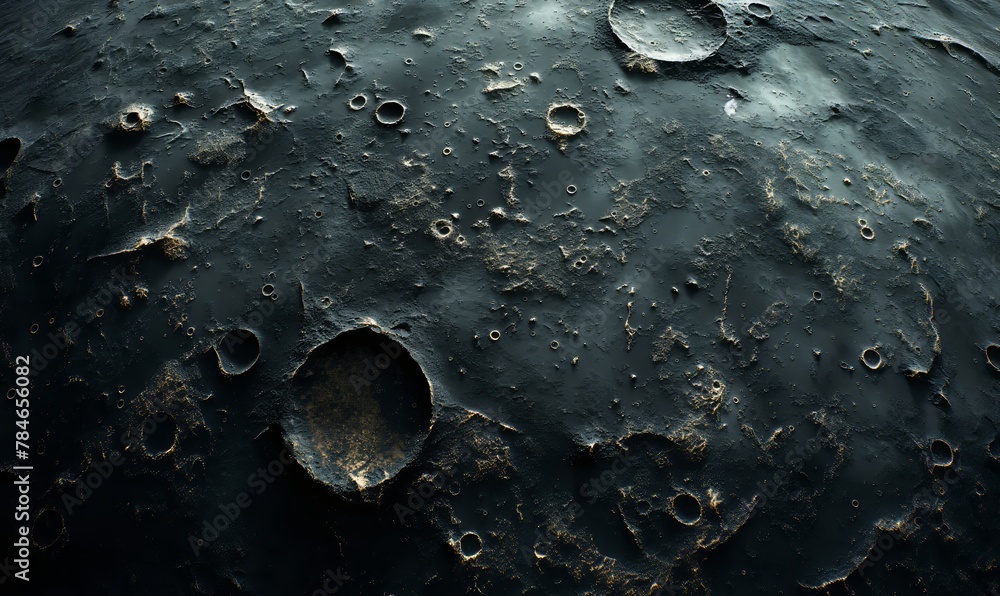 Poster texture black background in planet texture style.