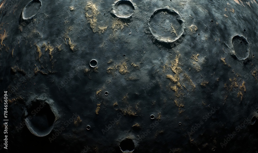 Poster texture black background in planet texture style.