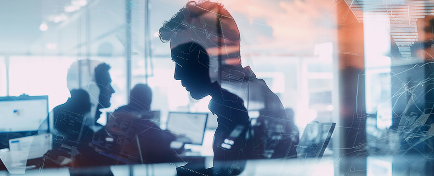 Cyber security, data science, digital technology, software development, cloud tech, data exchange, tech industry, banner