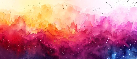 Abstract watercolor splashes, colorful and artistic, ideal for creative marketing materials
