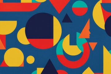 Abstract Symphony: Harmonizing Multi-Color Shapes