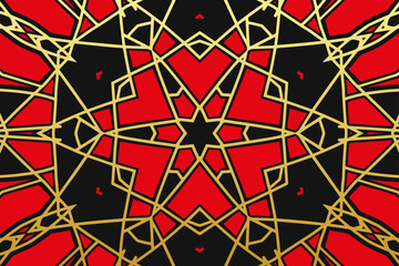 Embossed black background, ethnic cover design. Geometric decorative 3D pattern. Tribal handmade style, doodling, art deco. Ornamental boho exoticism of the East, Asia, India, Mexico, Aztec, Peru.