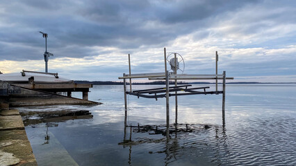 Lake Mendota Wisconsin in Spring at Sunset