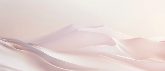 Obraz premium Marshmallow white gradient slide with a soft and inviting feel