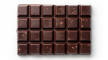Obraz premium chocolate bar on white background generative ai