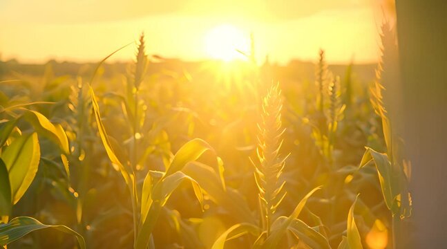 AI in agriculture, golden hour, low angle, high resolution documentary photo