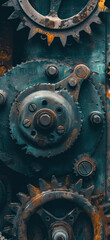 Steampunk Machinery From Above, Amazing and simple wallpaper, for mobile