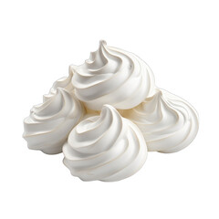 meringues isolated on a transparent background