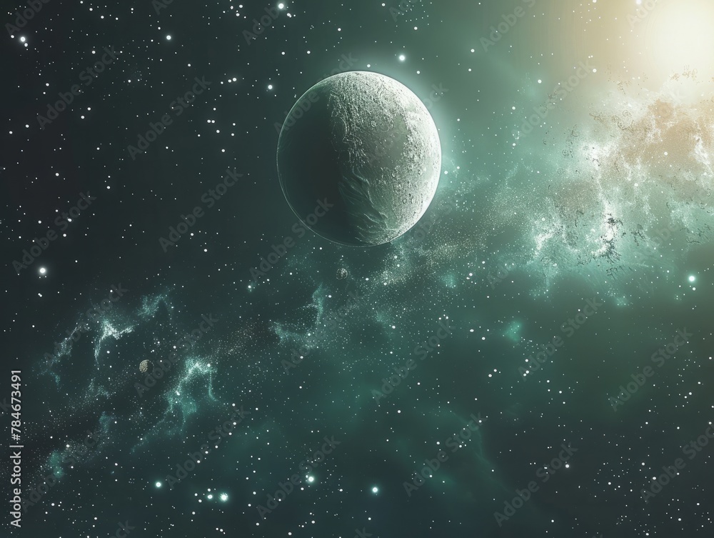 Poster minimalist space background large copyspace area with copy space for text