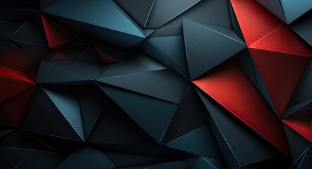 3d Triangles, abstract background. Design wallpaper. Futuristic polygonal banner