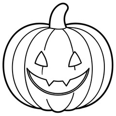 Halloween pumpkin isolated  illustration 