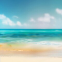 Fototapeta na wymiar Serene Sands: Captivating Beach Escapes for Summer Serenity