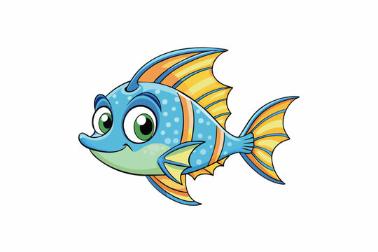 recommend clip art: batfish vector illustration