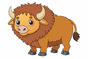 bison vector illustration