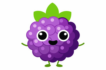 blackberry food vector illustration