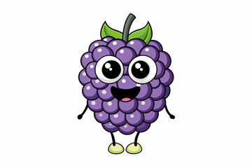 blackberry food vector illustration