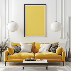 Sunshine Glow: Elevating Your Space with Scandinavian Style Living Room Poster