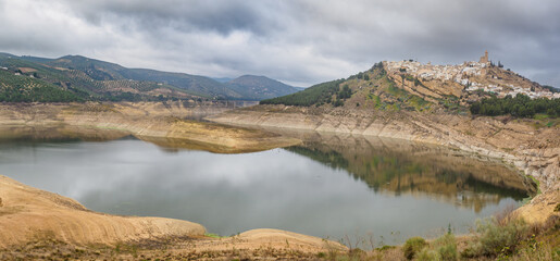 Iznajar reservoir of Cordoba province. Andalusia