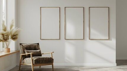 Framed Elegance: Elevating Your Living Space with Velvet Armchair