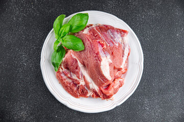 pork fresh raw meat pulp fresh food tasty healthy eating cooking appetizer meal food snack on the table copy space