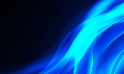 Abstract blue wave flow motion background. shiny light motion.