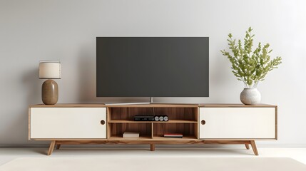 Modern Living Room TV Cabinet: Elegant Interior Display