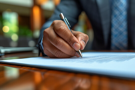 La signature de contrat