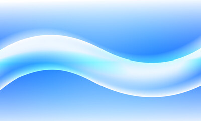Abstract blue wave gradient background. smooth flowing blue soft light effects.
