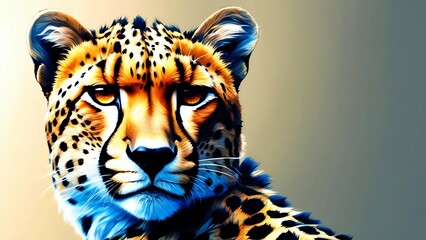 Cheetah Art Stock Vector Image