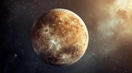 Obraz na płótnie Canvas Planet Mercury generative ai
