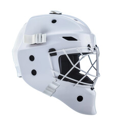 Full mask Ice hockey helmet mockup on isolated background