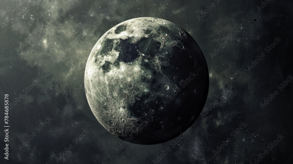 Wall mural planet mercury generative ai