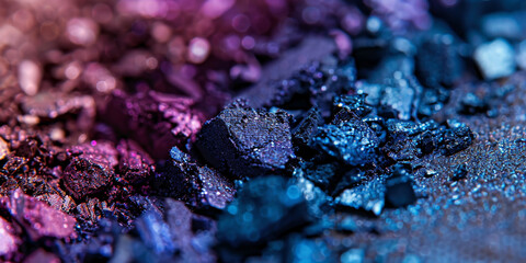 Vibrant Crushed Eyeshadow Palette in Purple and Blue Hues