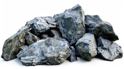 Obraz premium rocks on white background generative ai