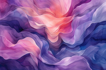 Soft Swirling Shapes: Ethereal Watercolor Dreams