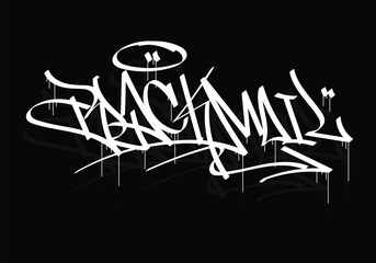 BLACKMAIL graffiti tag style design