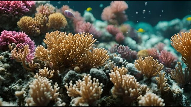 Underwater Symphony: A Journey Through a Flourishing Coral Reef