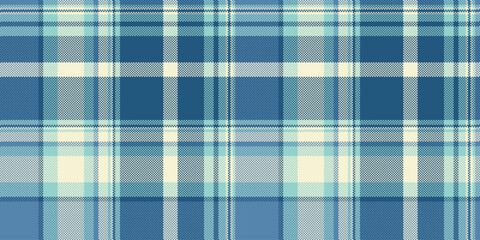 Thread seamless textile tartan, postcard texture vector check. Valentines day pattern fabric background plaid in cyan and light colors.