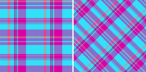 Fabric seamless vector of pattern background tartan with a check plaid texture textile.