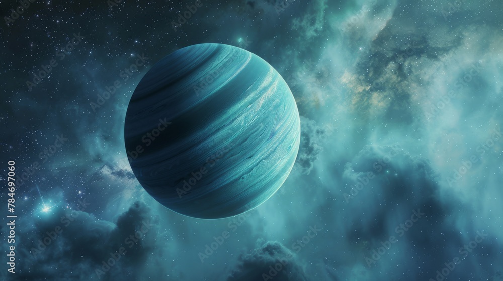 Canvas Prints uranus planet generative ai