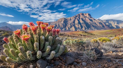 On the island of Tenerife, in Spain's Teide National Park, a unique plant called Tower of Jewels...