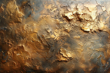 Golden Textured Surface: Abstract Modern Art Background