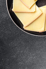 raclette cheese tasty eating cooking appetizer meal food snack on the table copy space food background
